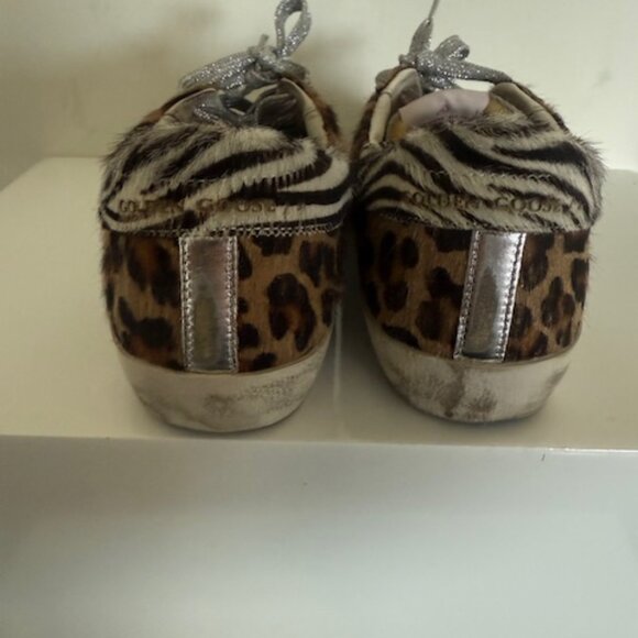 GOLDEN GOOSE SUPERSTAR LEOPARD SNEAKERS SIZE 38 - Picture 6 of 7